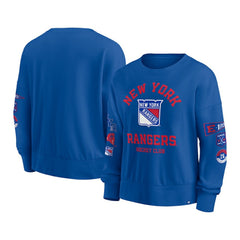 New York Rangers Fanatics Women's Go Team Pullover Sweatshirt Sale
