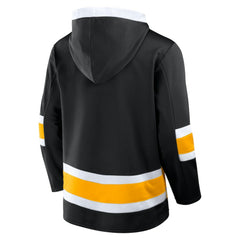 Boston Bruins Fanatics Inside Line Fleece Pullover Hoodie- Black Outlet