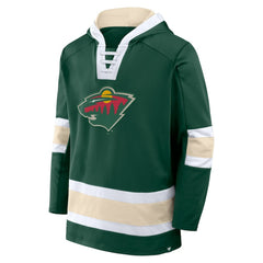 Minnesota Wild Fanatics Inside Line Fleece Pullover Hoodie- Green Outlet