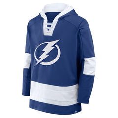 Tampa Bay Lightning Fanatics Inside Line Fleece Pullover Hoodie- Blue Online