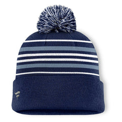 Dallas Cowboys Fanatics Fundamental Striped Cuffed Knit Hat with Pom