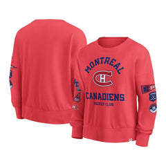 Montreal Canadiens Fanatics Women's Oversized Vintage Go Team Pullover Sweatshirt Discount