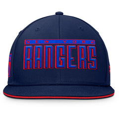 New York Rangers Fanatics Fundamental Gino Stack Snapback Hat Discount