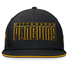 Pittsburgh Penguins Fanatics Fundamental Gino Stack Snapback Hat Discount