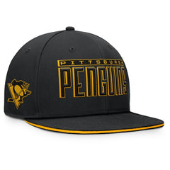 Pittsburgh Penguins Fanatics Fundamental Gino Stack Snapback Hat Discount
