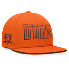 Anaheim Ducks Fanatics Fundamental Gino Stack Snapback Hat On Sale