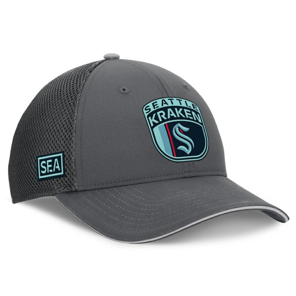 Seattle Kraken Fanatics Authentic Pro Home Ice Trucker Adjustable Hat For Sale
