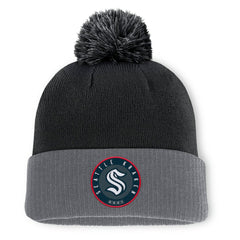 Seattle Kraken Fanatics Aspyn Cuffed Knit Hat with Pom Sale