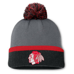 Chicago Blackhawks Fanatics Women's Cuffed Knit Hat with Pom Discount