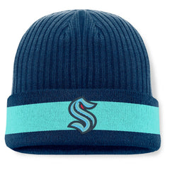 Seattle Kraken Fanatics Blueliner Cuffed Knit Hat Sale