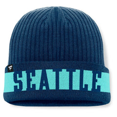 Seattle Kraken Fanatics Blueliner Cuffed Knit Hat Sale