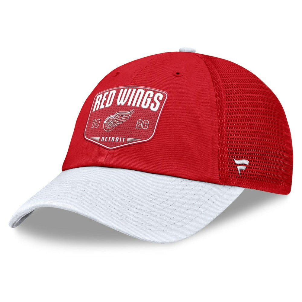Detroit Red Wings Fanatics Fundamental One-Time Trucker Adjustable Hat On Sale