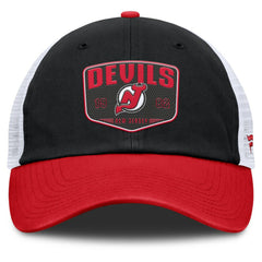 New Jersey Devils Fanatics Fundamental One-Time Trucker Adjustable Hat Outlet