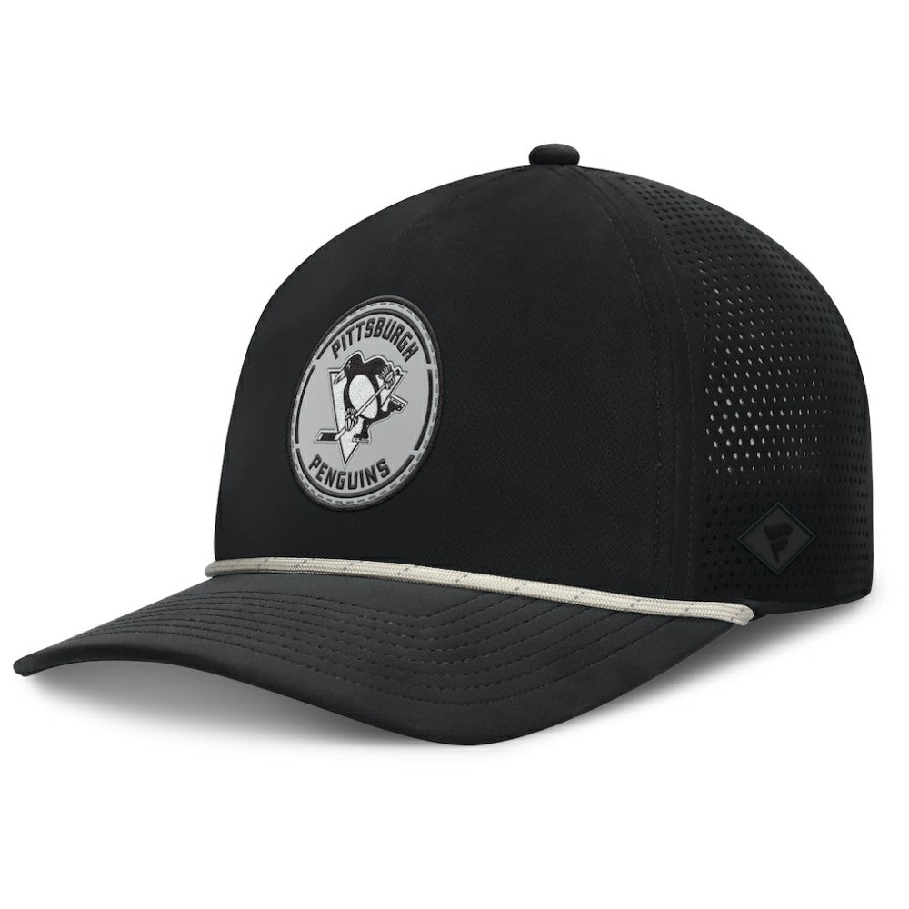 Pittsburgh Penguins Fanatics Front Office Performance A-Frame Adjustable Hat For Sale