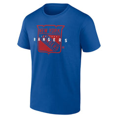 New York Rangers Logo Athletic Coordinate T-Shirt Outlet