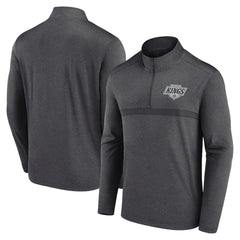 Los Angeles Kings Logo Athletic Head-to-Head Raglan Quarter-Zip Top Outlet