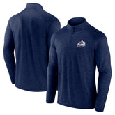 Colorado Avalanche Logo Athletic Head-to-Head Raglan Quarter-Zip Top Sale