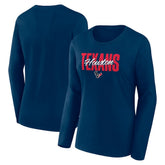 Houston Texans Logo Athletic Women's Grip Long Sleeve T-Shirt