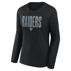 Las Vegas Raiders Logo Athletic Women's Grip Long Sleeve T-Shirt