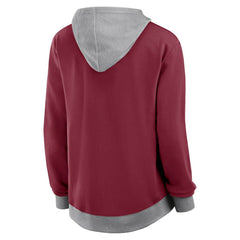 Washington Commanders Logo Athletic Women's Hit It French Terry Full-Zip Hoodie