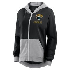 Jacksonville Jaguars Logo Athletic Women's Hit It French Terry Full-Zip Hoodie