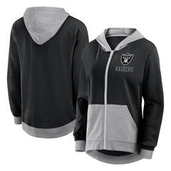 Las Vegas Raiders Logo Athletic Women's Hit It French Terry Full-Zip Hoodie