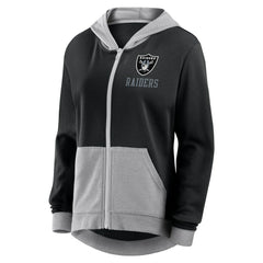 Las Vegas Raiders Logo Athletic Women's Hit It French Terry Full-Zip Hoodie