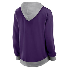 Baltimore Ravens Logo Athletic Women's Hit It French Terry Full-Zip Hoodie