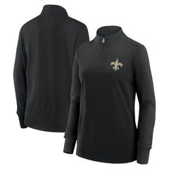 New Orleans Saints Logo Athletic Women's Velocity Quarter-Zip Jacket