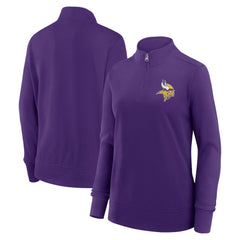 Minnesota Vikings Logo Athletic Women's Velocity Quarter-Zip Jacket