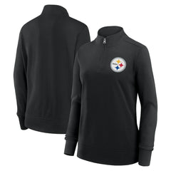 Pittsburgh Steelers Logo Athletic Women's Velocity Quarter-Zip Jacket