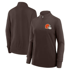 Cleveland Browns Logo Athletic Women's Velocity Quarter-Zip Jacket