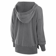 New York Jets Fanatics Women's Initiative Snow Wash French Terry V-Neck Pullover Hoodie