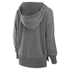 New Orleans Saints Fanatics Women's Initiative Snow Wash French Terry V-Neck Pullover Hoodie