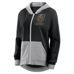 Vegas Golden Knights Logo Athletic Women's Hit It French Terry Full-Zip Hoodie On Sale