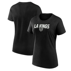 Los Angeles Kings Logo Athletic Women's Launch Scoop Neck T-Shirt On Sale