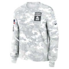 Cleveland Browns Nike Women's 2024 Salute To Service Dri-FIT Long Sleeve T-Shirt