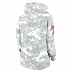 Tennessee Titans Nike Women's 2024 Salute To Service Club Fleece Oversized Pullover Hoodie