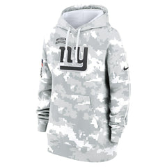 New York Giants Nike Women's 2024 Salute To Service Club Fleece Oversized Pullover Hoodie