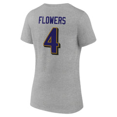 Baltimore Ravens Zay Flowers Women's Icon Player Name & Number V-Neck T-Shirt