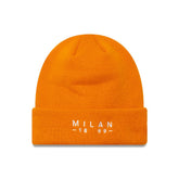 AC Milan New Era Wordmark Cuffed Knit Hat Orange - New Era