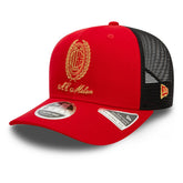 AC Milan New Era Heritage Gold Original Fit 9FIFTY Stretch-Snap Hat Red - New Era