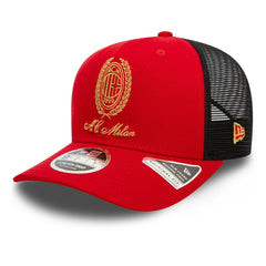 AC Milan New Era Heritage Gold Original Fit 9FIFTY Stretch-Snap Hat Red - New Era