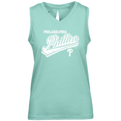 Philadelphia Phillies Levelwear Women's Paisley Sweep V-Neck Tank Top | MLB New