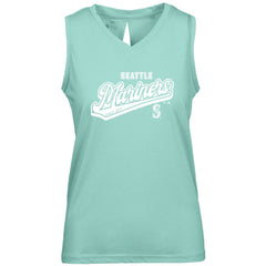 Seattle Mariners Levelwear Women's Paisley Sweep V-Neck Tank Top | MLB Shop