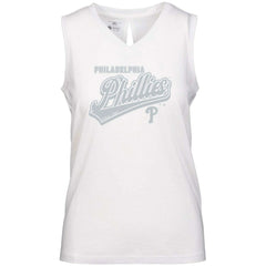 Philadelphia Phillies Levelwear Women's Paisley Sweep V-Neck Tank Top | MLB Discount
