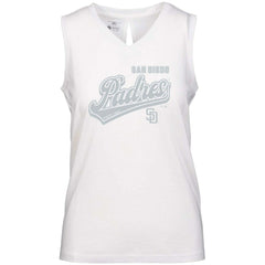 San Diego Padres Levelwear Women's Paisley Sweep V-Neck Tank Top | MLB US