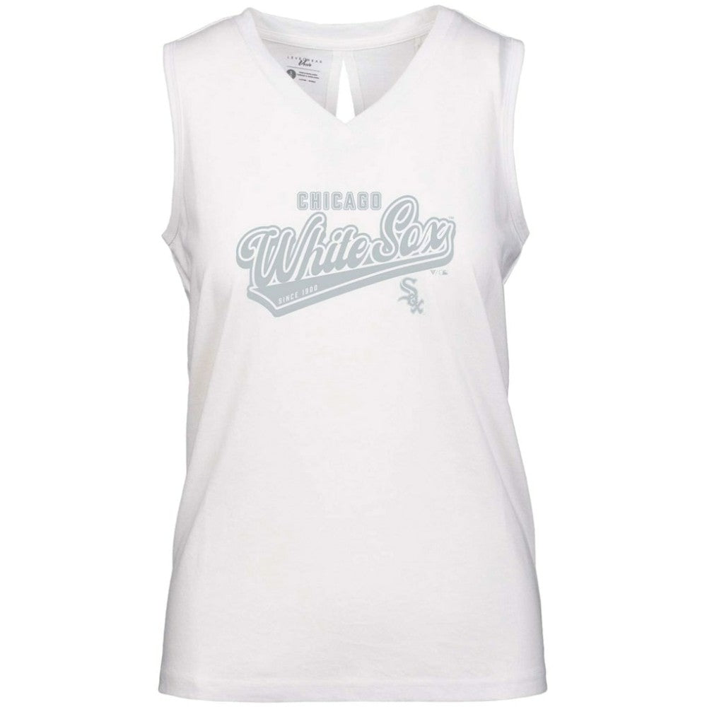 Chicago White Sox Levelwear Women's Paisley Sweep V-Neck Tank Top | MLB For sale