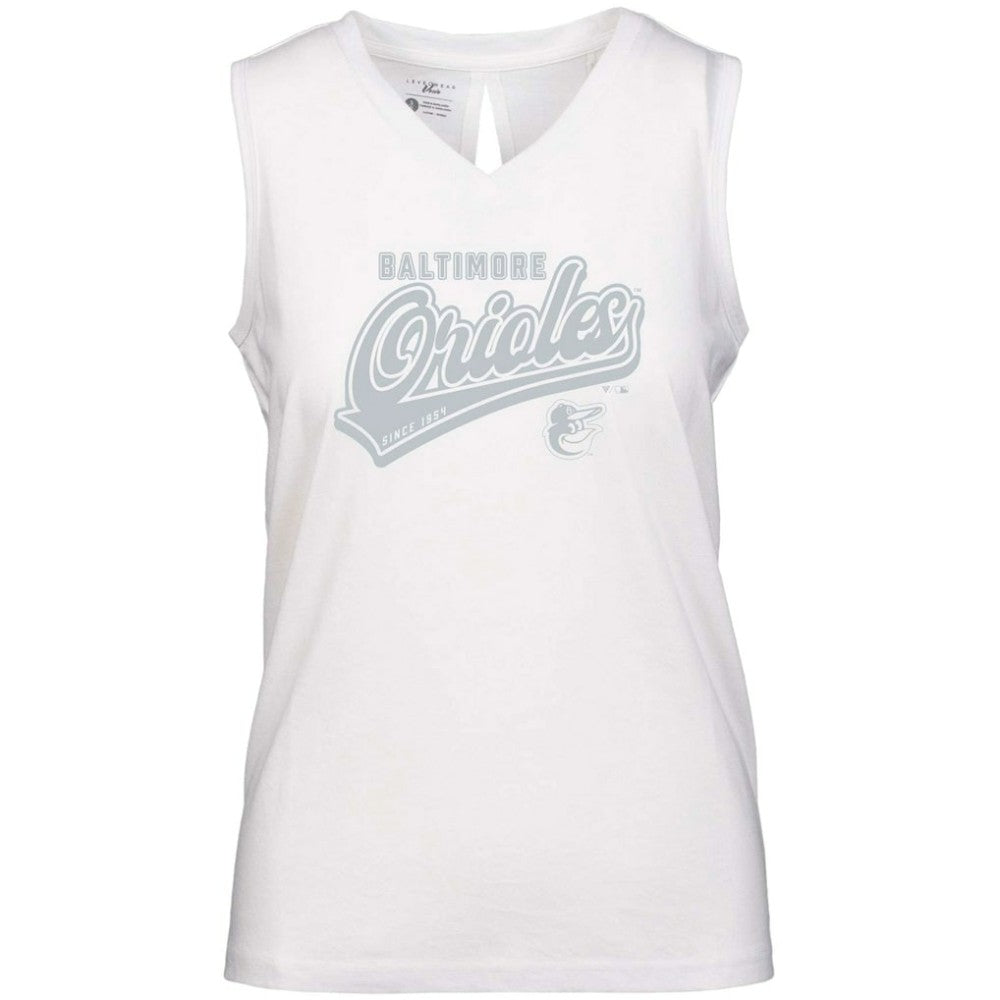 Baltimore Orioles Levelwear Women's Paisley Sweep V-Neck Tank Top | MLB Outlet