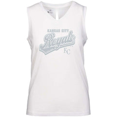 Kansas City Royals Levelwear Women's Paisley Sweep V-Neck Tank Top | MLB On Sale